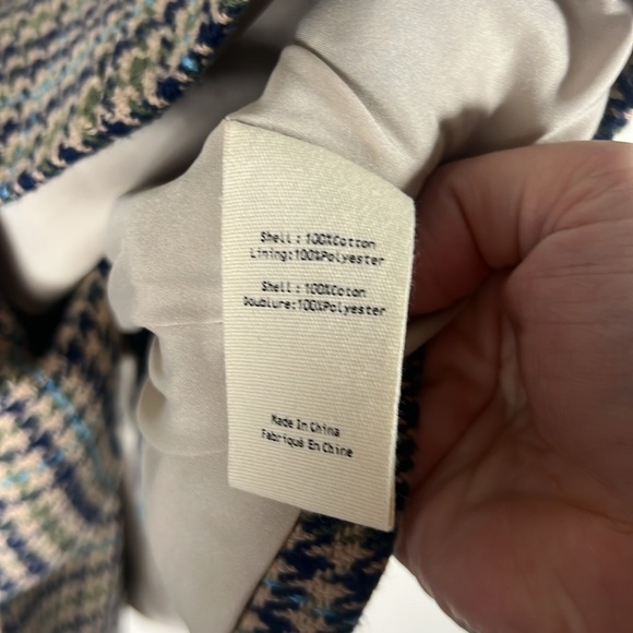 L’AGENCE Aimee Tweed Houndstooth Boyfriend Blazer - Picture 8 of 9